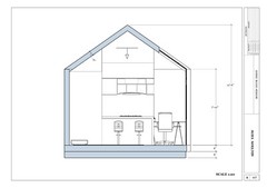 Modern Cabin House Plans 35’x12’ with CAD File & Blueprint PDF with 3D Images
