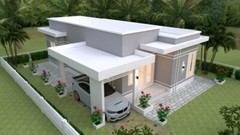 House Design Plan 9×12 Meter 30×40 Feet 3 Bedrooms Terrace Roof (A4 Hard Copy)