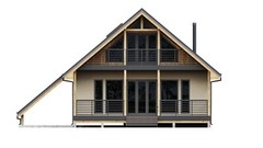 42’x70′ 2 Bed, 2 Bath A-Frame Cabin Architectural Build Plans PDF Download