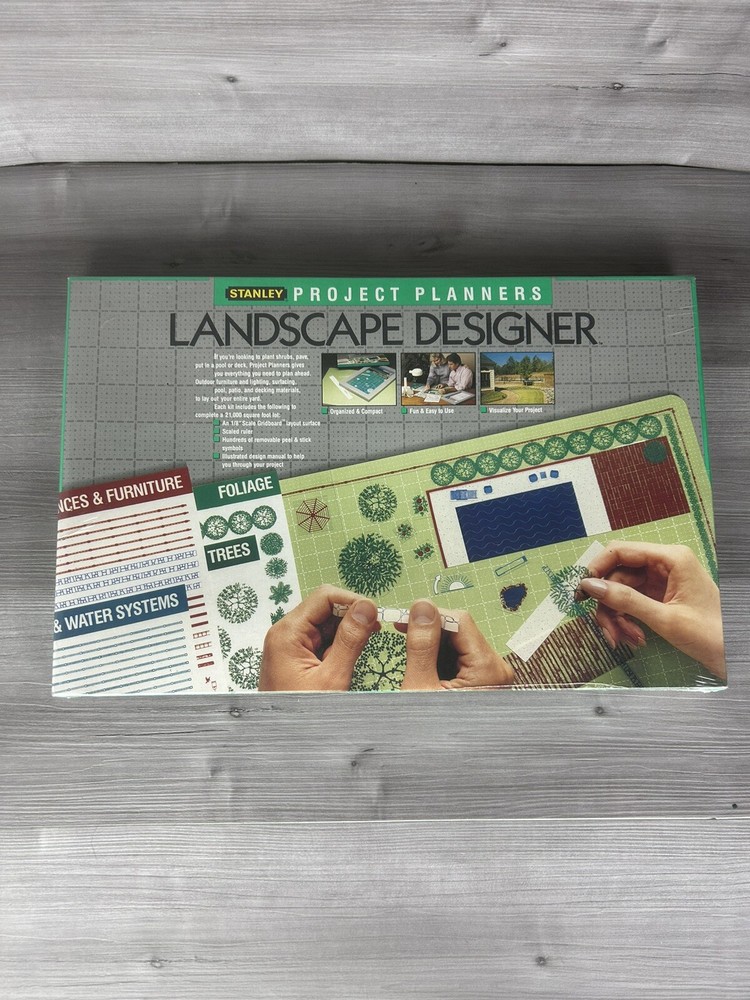 Vintage Stanley Project Planner Landscape Designer 1988 New Sealed