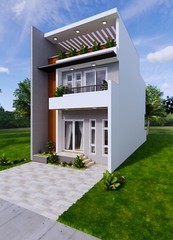 20×40 Feet House Plans 6×12 Meter 5 Bed 7 Bath Terrace R PDF Plan (A4 Hard Copy)