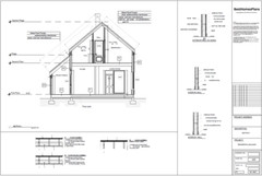 29’x44’ 3 Bed, 3 Bath Premium Barnhouse Architectural Build Plans PDF.