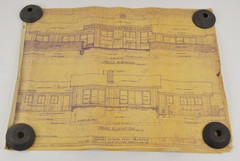 Original 1965 Home House Plans Samuel Paul Architect The Susan Lee 18×24″ Vellum