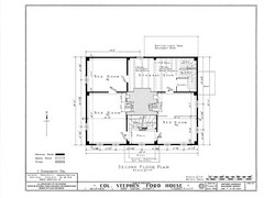 Early Colonial timber framed house, 4 bedrooms, printed architectural plans