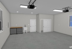 Garage Apartment (ADU) – 1 BR/1BA w/ Loft – Full House Plans, Blueprints #30010B