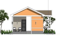 20×25 Small House Plan 6×7.5 Meter 1 Bed 1 Bath Gable Roof PDF & A4 Hard Copy