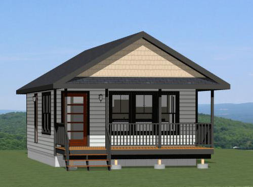 18×30 Tiny House — 540 sq ft — PDF Floor Plan – Model 5G