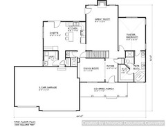 Full Set of two story 4 bedroom house plans 2,159 sq ft