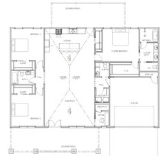 2,003 Sqft (Living) Modern Farm House with – 3 Bd, 2 Ba, 2 car ga and Office