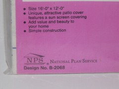 Ucando Easy Patio Cover Plans B2068 New In Package