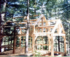 Tiny Timber Frame Home Plans – Cut Your Own – Little Balsam – Full Plans