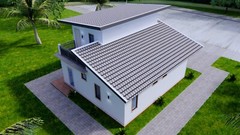 26×36 Small House Plan 8×11 Meter 2 Family House Design Shed Roof (A4 Hard Copy)