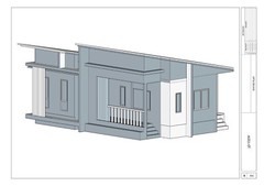 43 x 30 Feet Budget Friendly Single Story House Plan & 3D images , CAD file,PDF