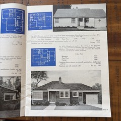 Vintage 50s MCM Mid Century Home Designs House Plans Low Budget Homes Catalog