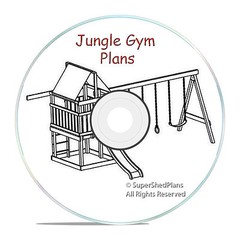 Beginner Design Jungle Gym Plans, Build a Fort or a SwingSet for your kits, CD