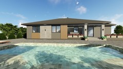 Modern 4Bedroom 2Bathroom House Plans Blueprints and Floorplans, 258m2-2780sqft