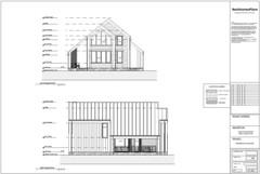 40’x52′ 2-Story, 4 Bed, 3-Bath Cozy Barnhouse Architectural Plans PDF Download.