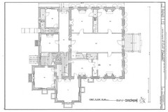 Italianate Victorian home of President van Buren, detailed architectural plans