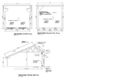 24’X26′- 26’X24′ SALT BOX 2 CAR GARAGE PLANS POLE BARN GARAGE PLAN 17-2426-SB-1
