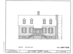 Traditional Colonial Style farmhouse, country home, 2 bedrooms, printed plans