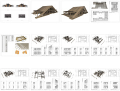 100’x54’ 4-Beds 4-Baths Charming A-Frame Architectural Build Plans PDF Download