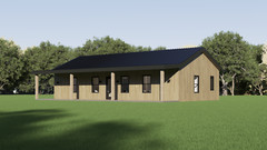 Barndominium, 2 Bedroom 2 Bath 1200 sq ft Floor Plan, 25’x48 | PDF DOWNLOAD