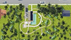 Black House 2 Bed, Bathroom, Terrace&Mansard Roof CAD Blueprints Metric/Imperial