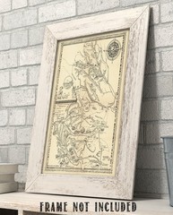 Philmont Scout Ranch Vintage Map 1948 Cimarron New Mexico Trail Plan