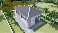 15×25 Feet Small House Plan 4.5×7.5 Meter 1 Bed 1 Bath PDF & (A4 Printed Plans)
