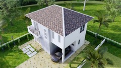 28×22 Feet House Plans Design 8.5X6.5 Meter 3 Beds 3 Baths Hip (A4 Hard Copy)