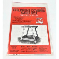 Jer’s Patterns & Plans Children’s Covered Sand Box J00330 Build Yourself