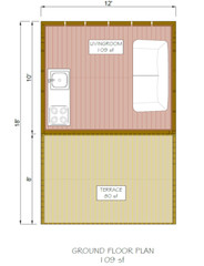 Easy To Build A Frame Cabin Plans, Changeable & Expandable, Hard Copy