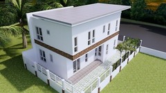 Small House Plan 23×33 Feet 7×10 Meter 4 Beds 3 Baths Flat Roof (A4 Hard Copy)