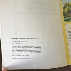 1981 Home Plans Floor Plans Book Modern Solar Energy Hillside Multi-level
