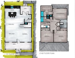 BLUEPRINTS AMERICAN FOURSQUARE TWO STORY HOUSE PLAN ARCHUP #112A4S