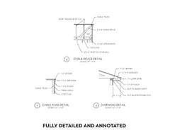 24′ X 22′ Standard Two Car Garage Construction Plans – PDF Download