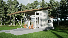 Custom Two Story Cottage House Plan 13’ x 25’ with Images, Free CAD & PDF File