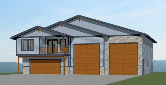 56×50 Apartment – 2-RV – 3 Br 2.5 Ba – PDF FloorPlan – 1,703 sqft – Model 1