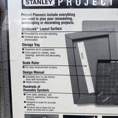 2x Stanley Project Planners DECK KITCHEN Designer Scale Gridboard NEW SEALED LOT