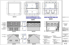 Double Car / 2 Car Garage Plan / Architectural Blueprints – 25 x 24