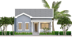 30×30 Feet House Plan 9×9 Meter 2 Bed 1 bath Gable Roof PDF Plan (A4 Hard Copy)
