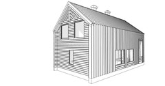29’x44’ 3 Bed, 3 Bath Premium Barnhouse Architectural Build Plans PDF.