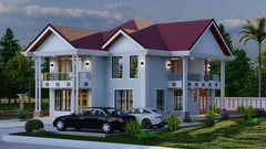 Elegant 4-Bedroom Two-Story House Plan