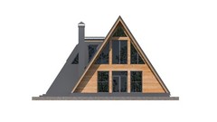 64’x50’ 2-Beds 3-Baths Charming A-Frame Architectural Plans CAD FILES Download
