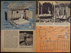 1 Room CABIN Camp TOOL SHED 8×16 How-To Build PLANS