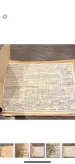 vintage set of 7 blueprint sheets from nationwide plan book company