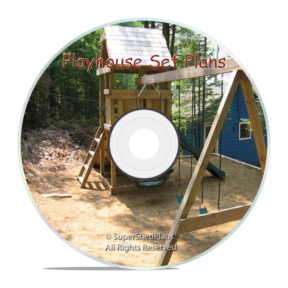 High End Design Jungle Gym Plans, Cubbyhouse, Playhouse Plans, Instructions