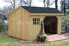 8′ x 10′ Firewood Storage Shed Plans, Material List Included #70810