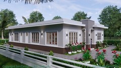 33×53 Feet House Design Plans 10×16 Meter 4 Beds 5 Baths Terrace (A4 Hard Copy)