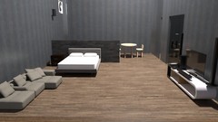 Modern House Plan with Blueprint PDF, DWG & 3D Design- 1100sqft (No 13)